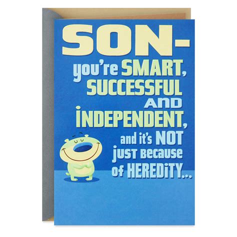 hallmark smart and successful son funny birthday card|amazon birthday card adult son.